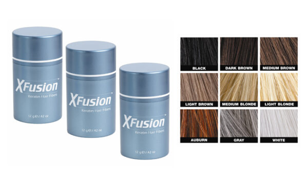 Xfusion Keratin Hair Fibers 0.53 oz / 15 g - 4 colors avialable