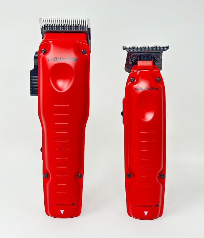 BABYLISSPRO 2pc RED LO-PROFX FXONE CORDLESS COMBO by IBS - CLIPPER FX829MR, TRIMMER FX729MR