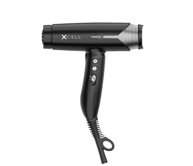 Gamma+ Xcell Ionic Technology Hair Dryer Blower - Black