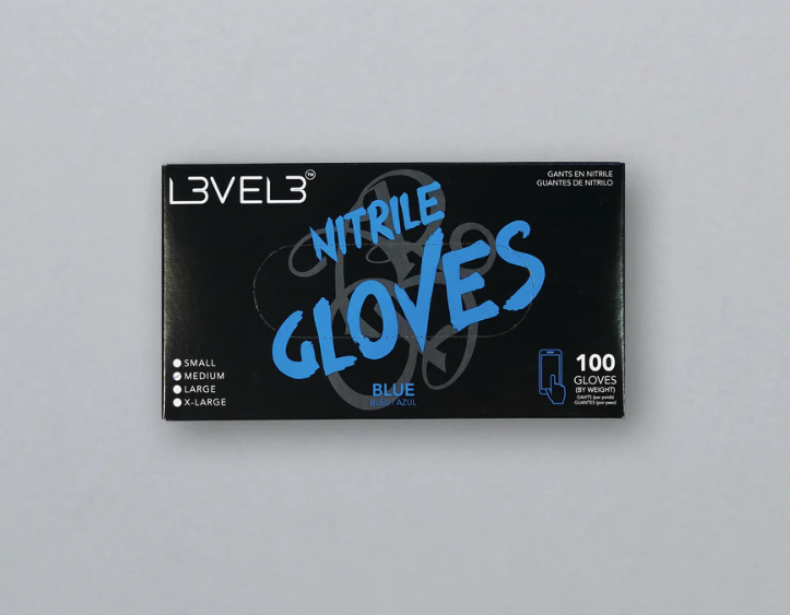 L3VEL3™ PROFESSIONAL NITRILE GLOVES 100ct - BLUE