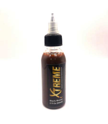 XTREME facial & lineup color enhancement black/brown semi color 2fl oz (60ml) for barber, stylist, home use