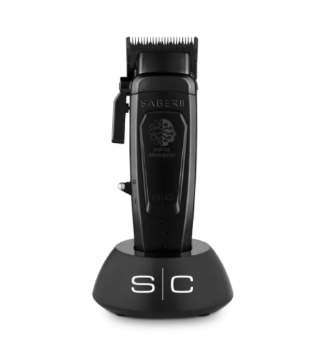 STYLECRAFT SABER 2 PROFESSIONAL CORDLESS MODULAR WITH HIGH-TORQUE DIGITAL BRUSHLESS MOTOR CLIPPER BLACK - SC617B