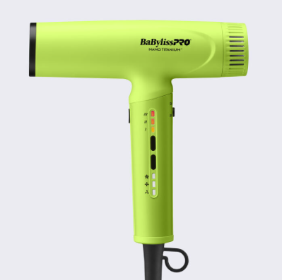 BABYLISSPRO® NANO TITANIUM™ NEON YELLOW LIGHT IONIC HIGH-SPEED DRYER - BNTC9200NY