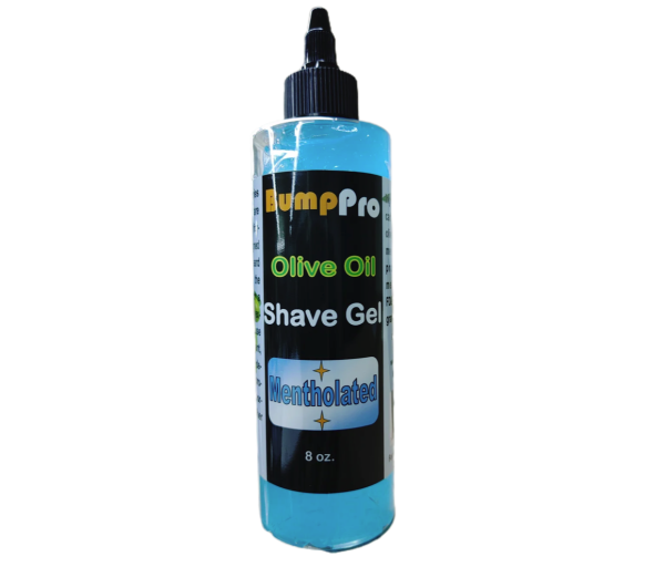 BumpPro OLIVE OIL SHAVE GEL (MENTHOLATED) -- 8 OZ.