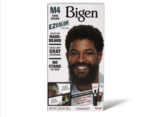 Bigen EZ Color for Men - Natural Hair & Beard Color M4 Dark Brown 2.82oz