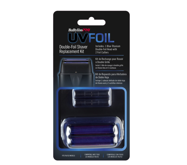 BaBylissPRO UV Disinfecting Double Replacement Foil Cutter " Matte Black "- FXLRF2MB