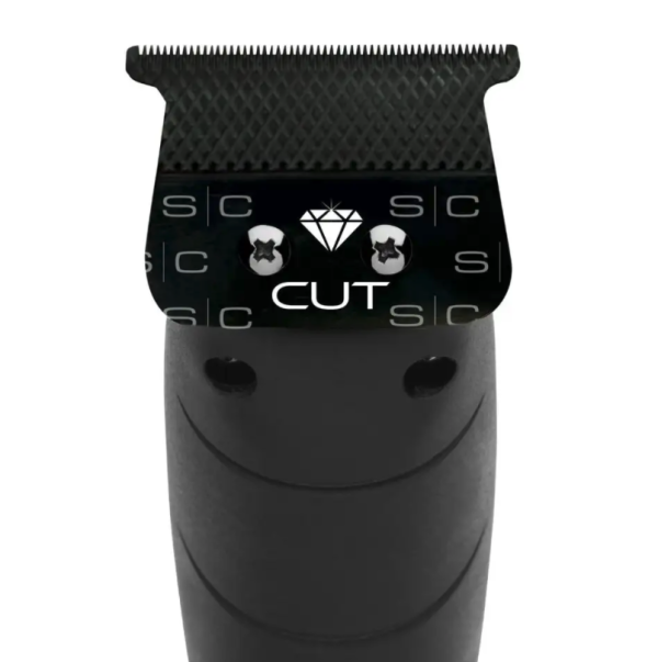 STYLECRAFT REPLACEMENT DIAMOND CUT FIXED BLACK DIAMOND DLC HAIR TRIMMER BLADE WITH THE ONE CUTTER SET SC541B