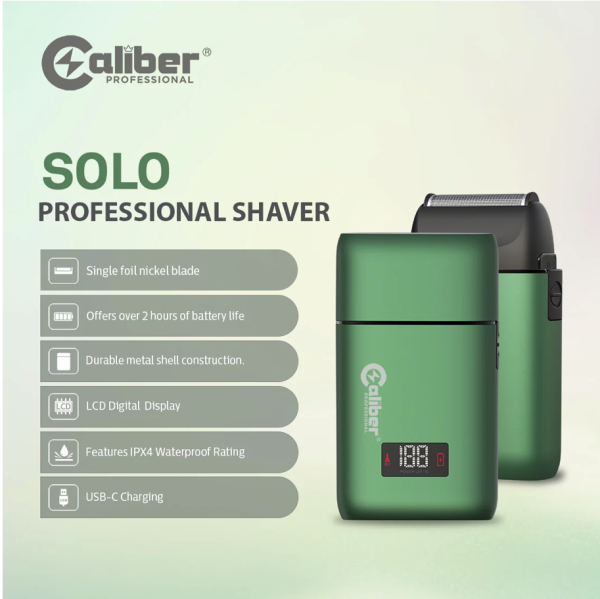 Caliber SOLO Single Foil Professional Shaver with Digital Display