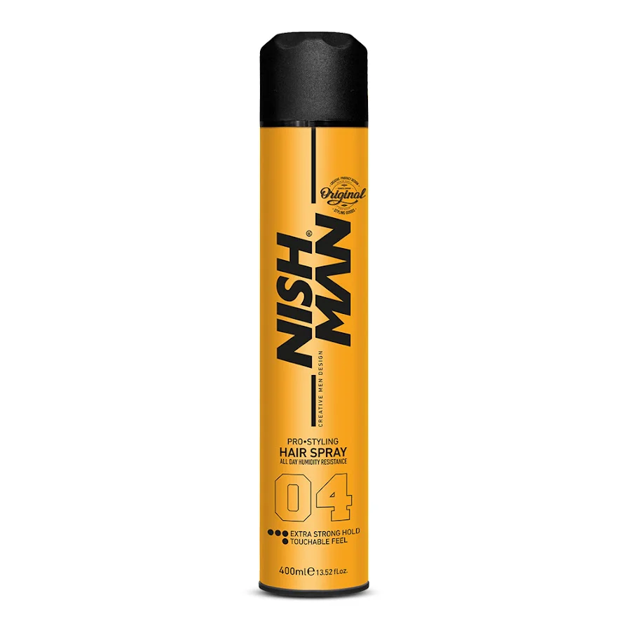 NISHMAN HAIR SPRAY EXTRA STRONG HOLD (04) 400ML