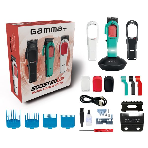 Gamma+ Boosted Up Clipper - Professional Cordless Modular Hair Clipper with Super-Torque Rotary Motor GP601M