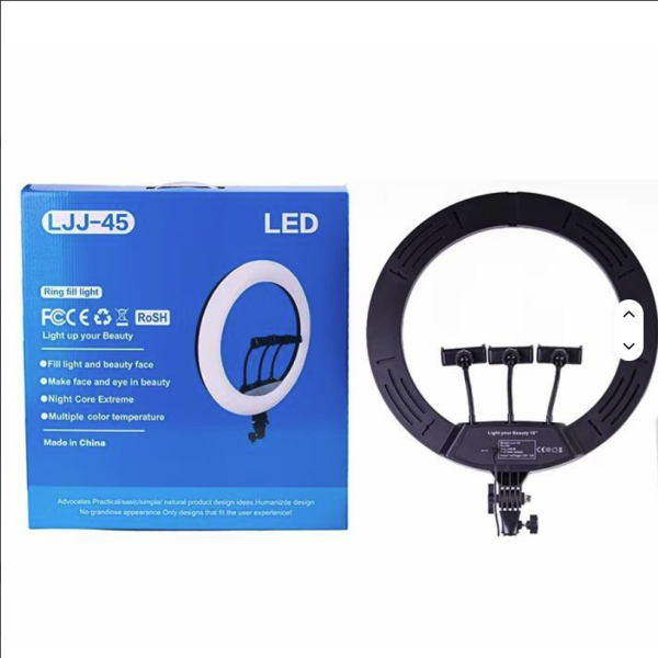 Ljj 45 Ring Light Foldable Desk Led Selfie Fill With Tripod Stand Studio Folding Lamp