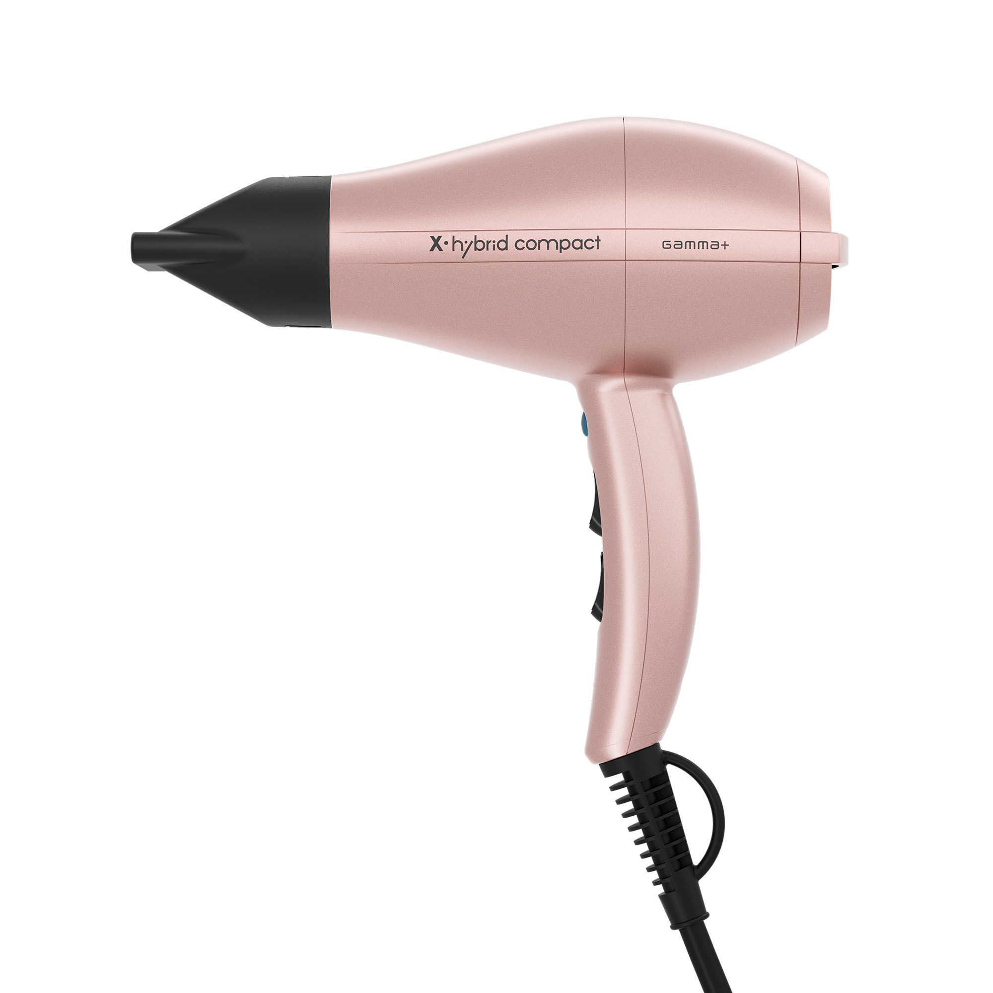 IdealBarberSupply | Gamma + X-Hybrid Compact – Professional Tourmaline Ionization Hair Dryer with AC Motor in Rose Gold GP110RG