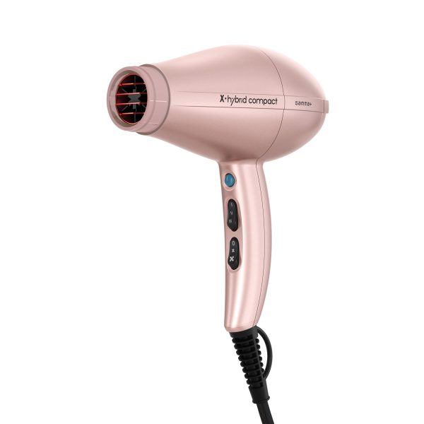 Gamma + X-Hybrid Compact - Professional Tourmaline Ionization Hair Dryer with AC Motor in Rose Gold GP110RG