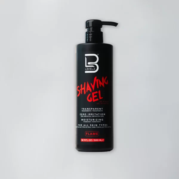 L3VEL3™ Transparent Flame Shaving Gel - 500 ml
