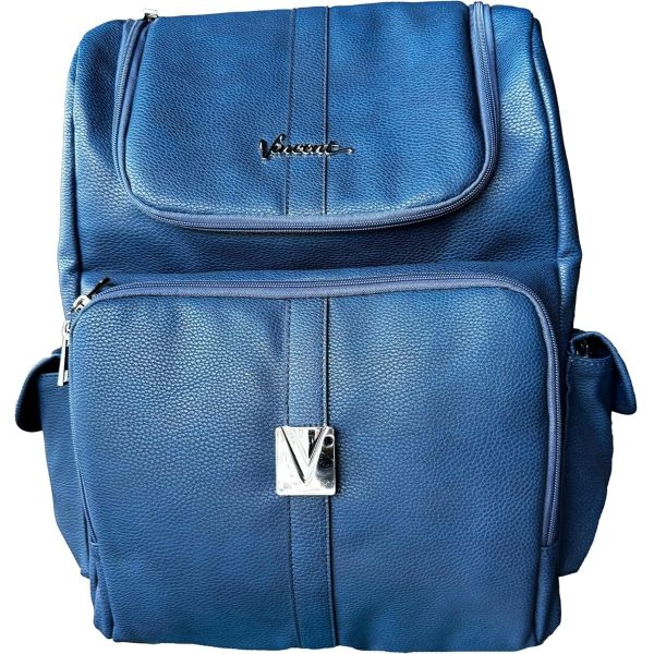 Vincent Leather Barber Bag – Navy VT10307
