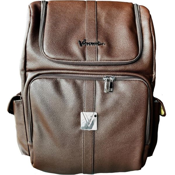 Vincent Leather Barber Bag – Dark Brown VT10308
