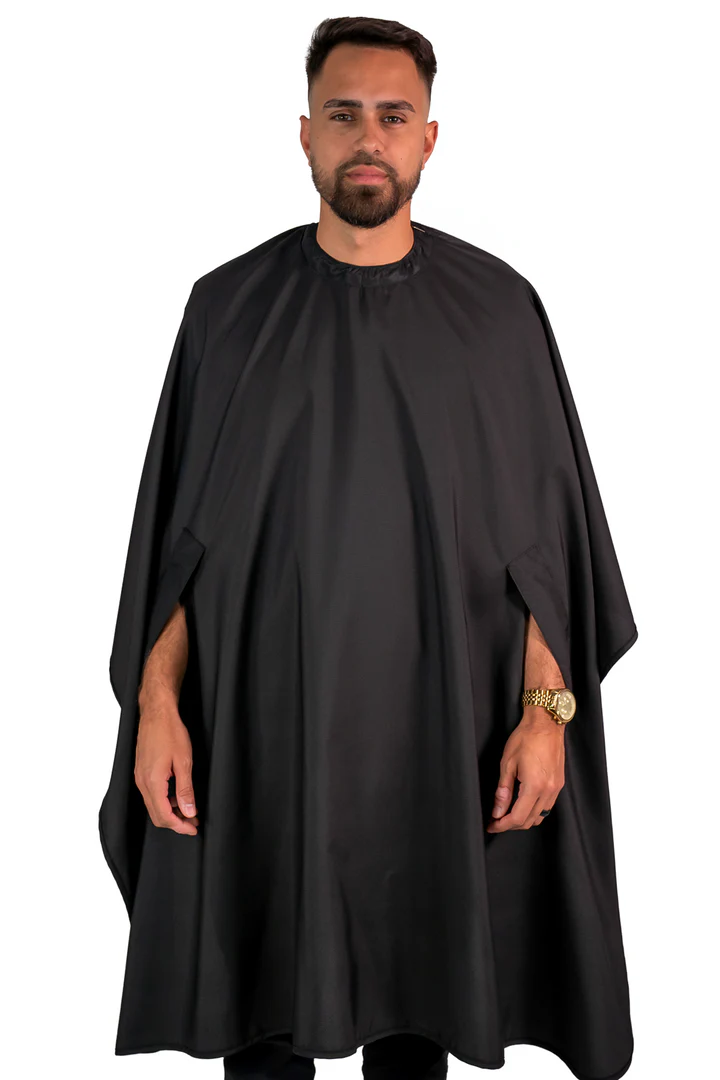 Barber Strong THE HANDS FREE BARBER CAPE - SOLID BLACK