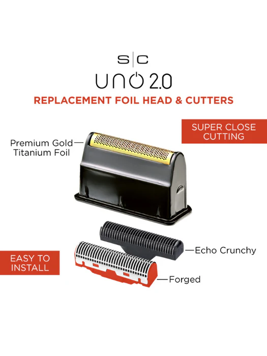 StyleCraft Uno 2.0 Replacement Foil & Crunch Cutters w/ Forged Cutters SC549B