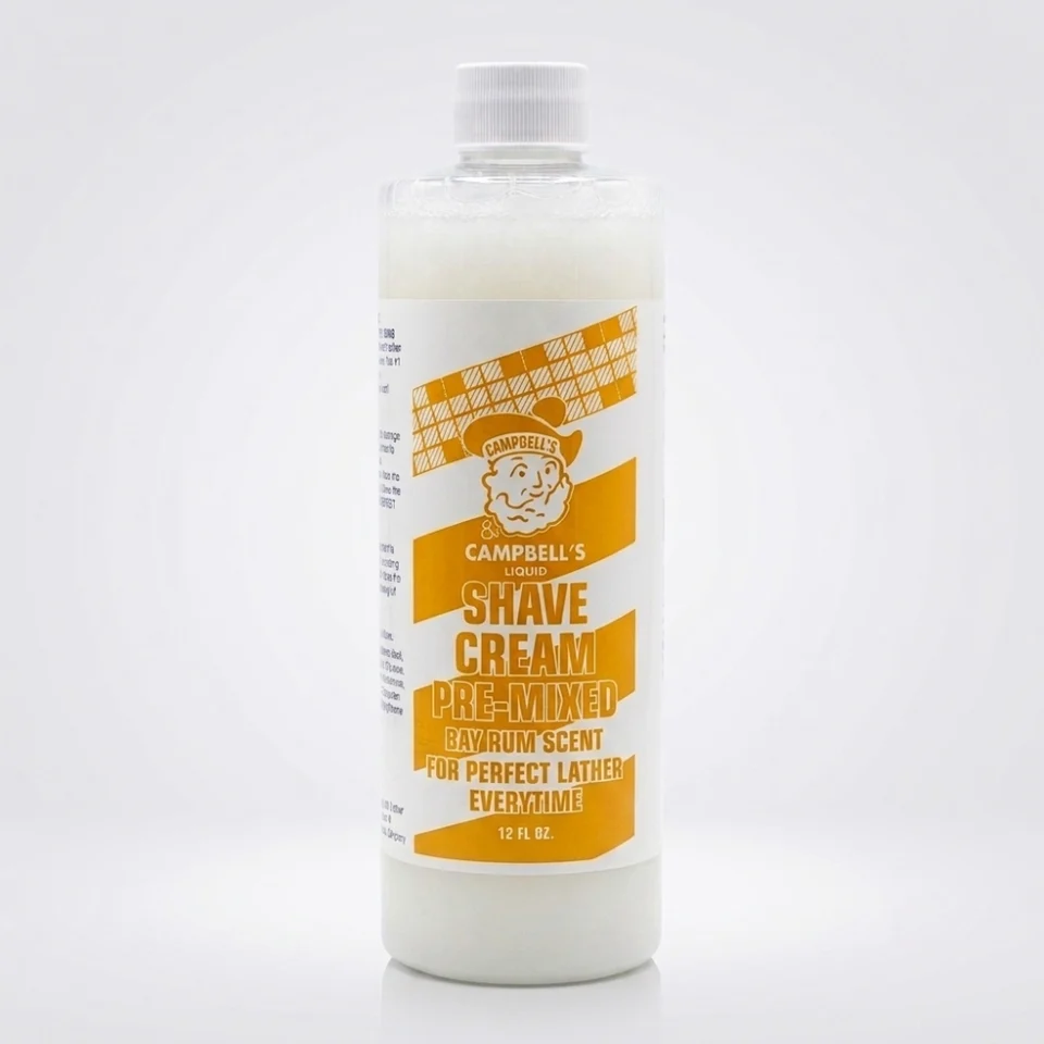 Campbell's BAY RUM Premix Liquid Lather for Lather Machine 12 oz